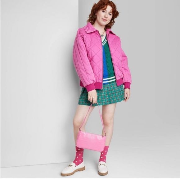 🌿NWT•Wild Fable•Quilted•Bomber Jacket•Size L• - Picture 10 of 13